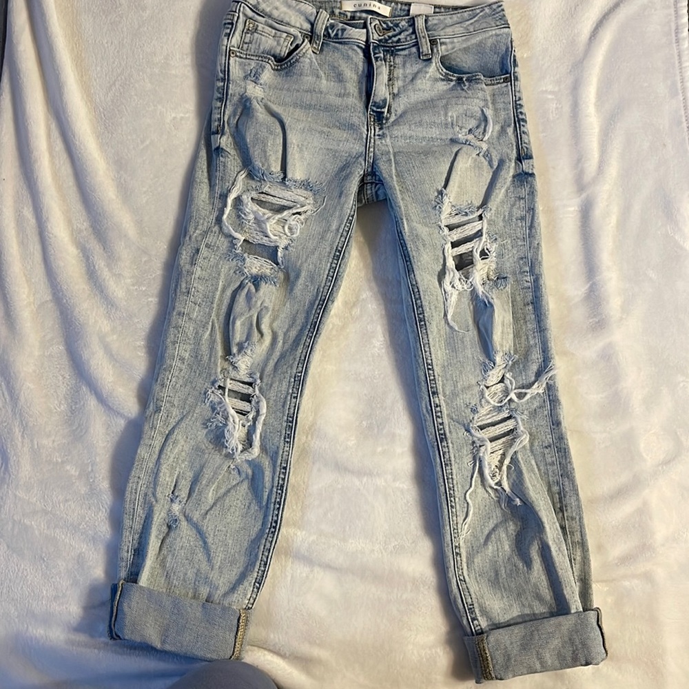 Low Rise Girlfriend Fit Crops